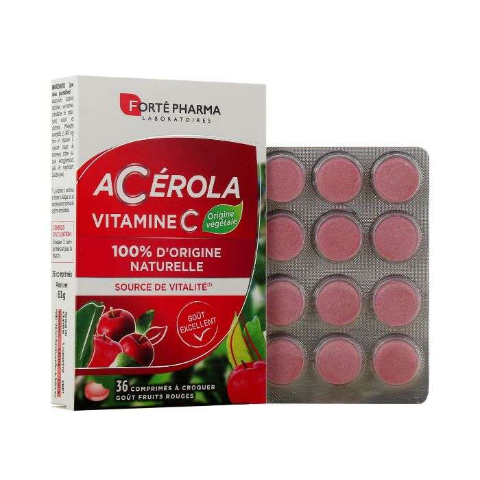 Acerola Vitamine C 36 Comprimes A Croquer - FORTE PHARMA
