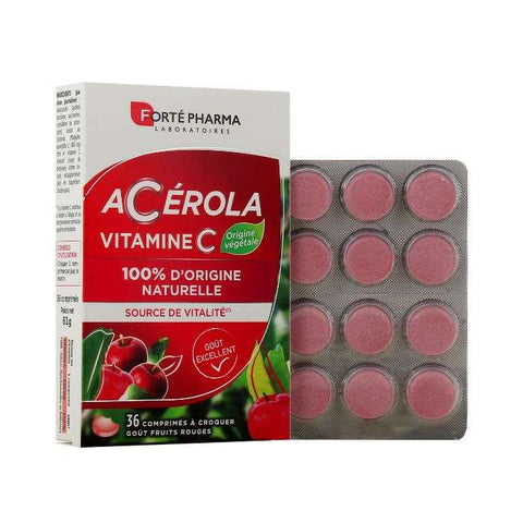 Acerola Vitamine C 36 Comprimes A Croquer - FORTE PHARMA