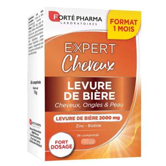 Expert Cheveux Levure de Biere 56 Comprimes - FORTE PHARMA