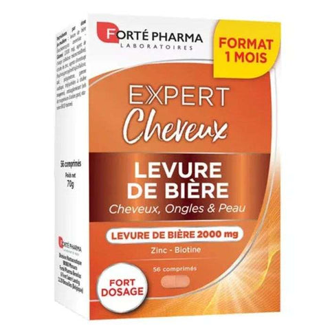 Expert Cheveux Levure de Biere 56 Comprimes - FORTE PHARMA