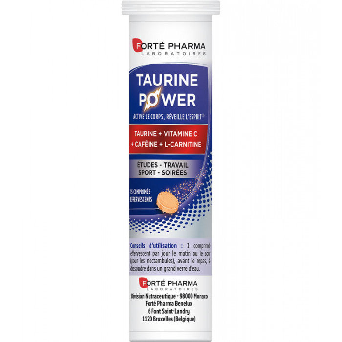Energie Taurine Power 15 Comprimes Effervescents - FORTE PHARMA