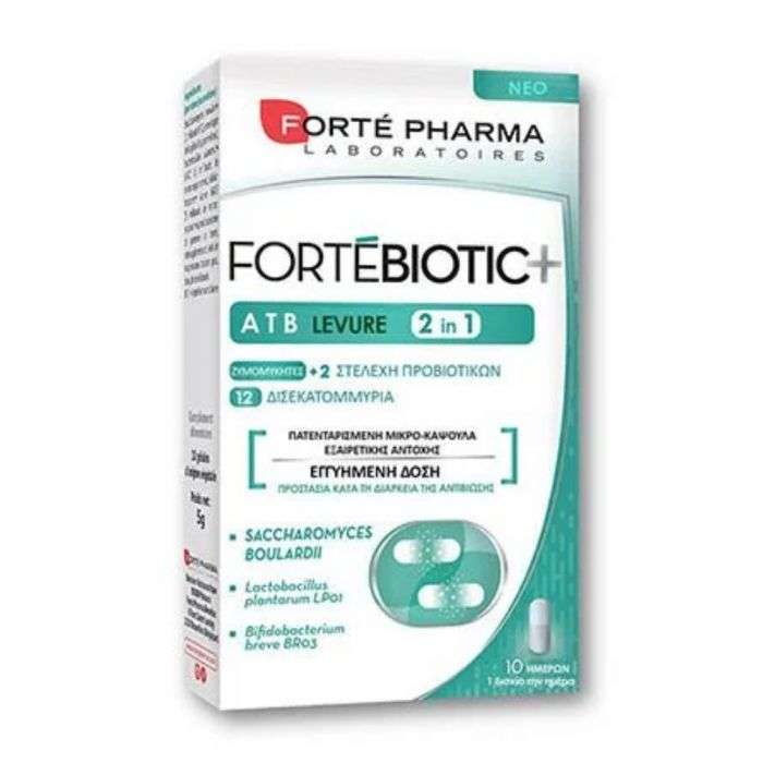 Forte Biotic+ Atb 2 en 1 Levure 10 Capsules - FORTE PHARMA