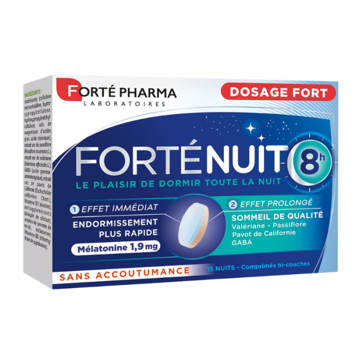 Forte Nuit Melatonine 1.9 G 15 Comprimes - FORTE PHARMA
