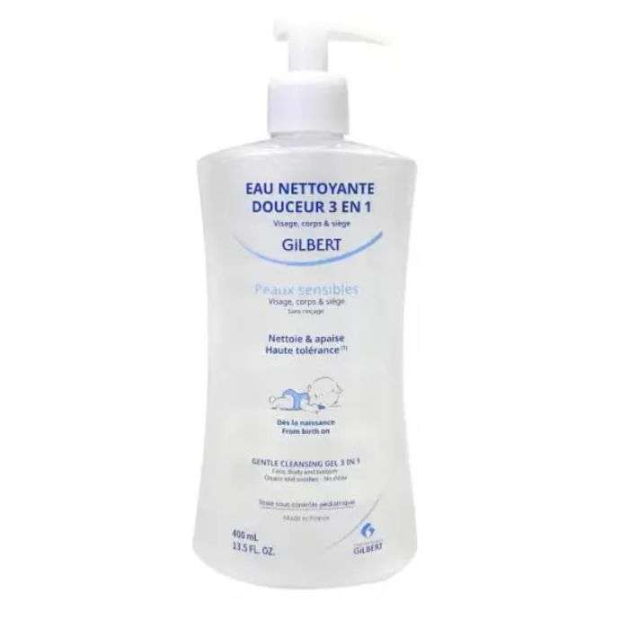 Eau Nettoyante Douceur 3 en 1 Bebe 400ml - GILBERT