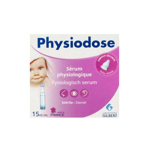 Physiodose Serum Physiologique Saline Solution 15*5 ML - GILBERT
