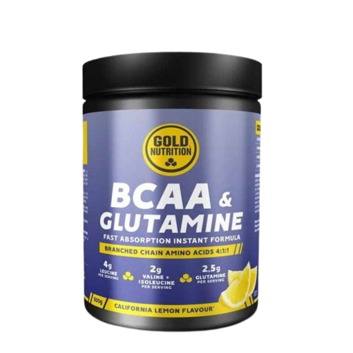 Bcaa et Glutamine California Lemon Flavour 300 G - GOLD NUTRITION
