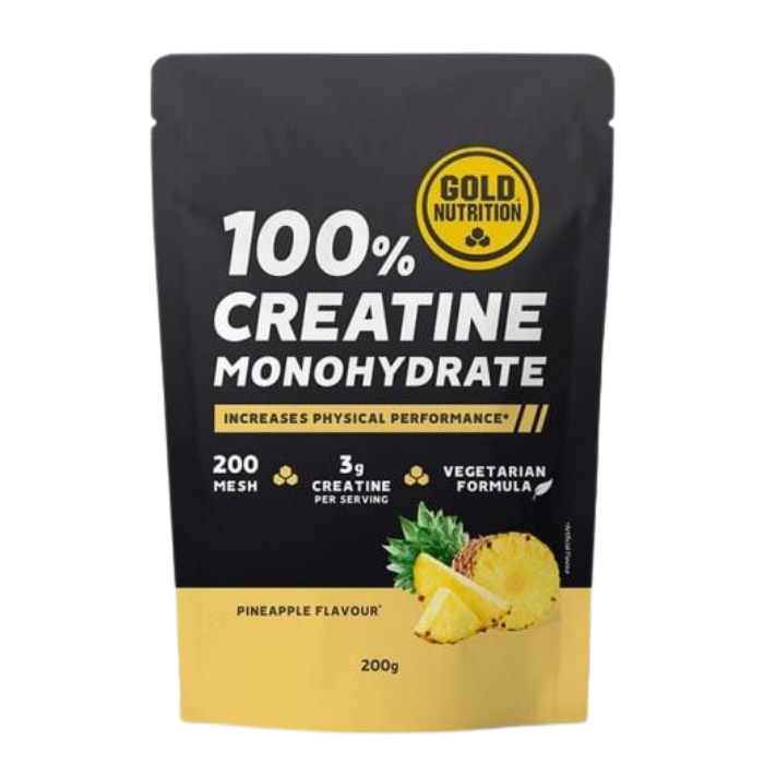 Creatine Monohydrate Pineapple Flavour 200 G - GOLD NUTRITION