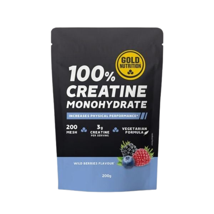 Creatine Monohydrate Wild Berries Flavour 200 G - GOLD NUTRITION