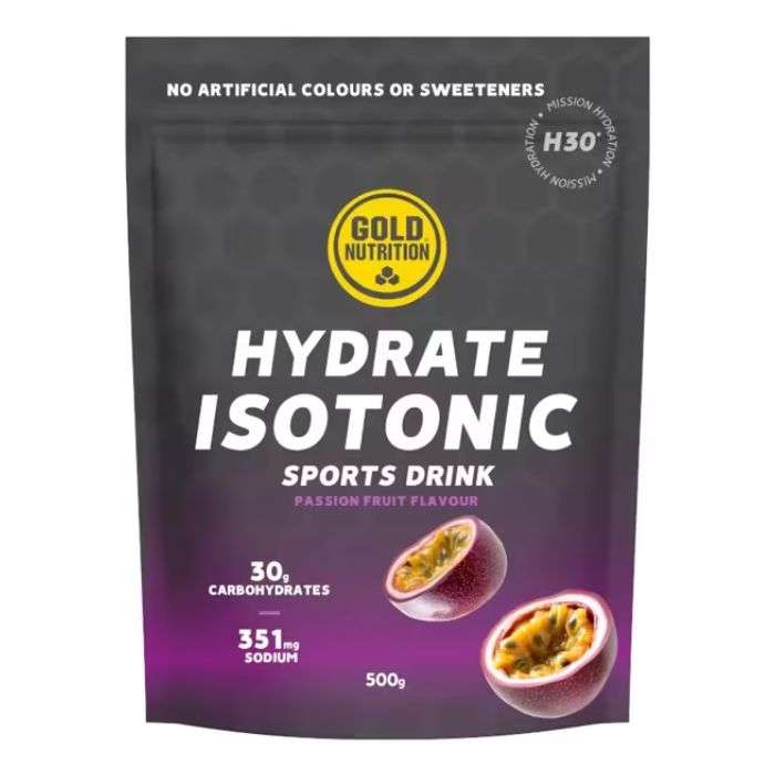 Hydrate Isotonic Passion Fruit Flavour 500G - GOLD NUTRITION