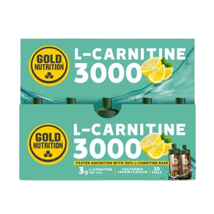 L-Carnitine 3000 California Lemon Flavour 20 Unidoses - GOLD NUTRITION