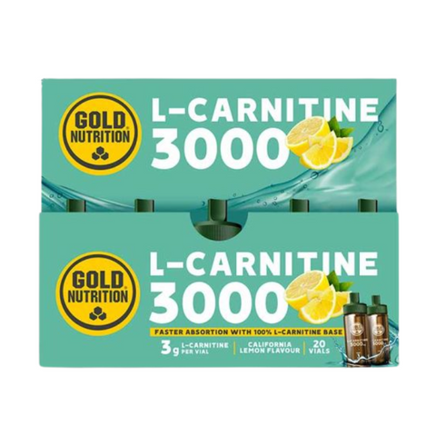 L-Carnitine 3000 California Lemon Flavour 20 Unidoses - GOLD NUTRITION