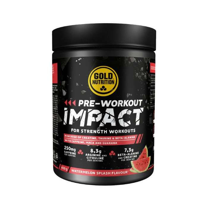 Pre Workout Impact Saveur Pasteque Eclatante 400G - GOLD NUTRITION