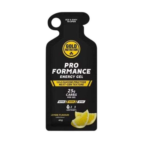 Pro Formance Energy Gel 25 G Carbs Lemon Flavor 40 G - GOLD NUTRITION