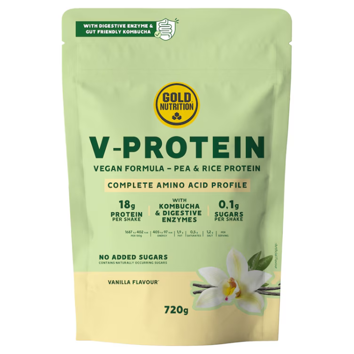 V-Protein Vanilla Flavour 720 G - GOLD NUTRITION