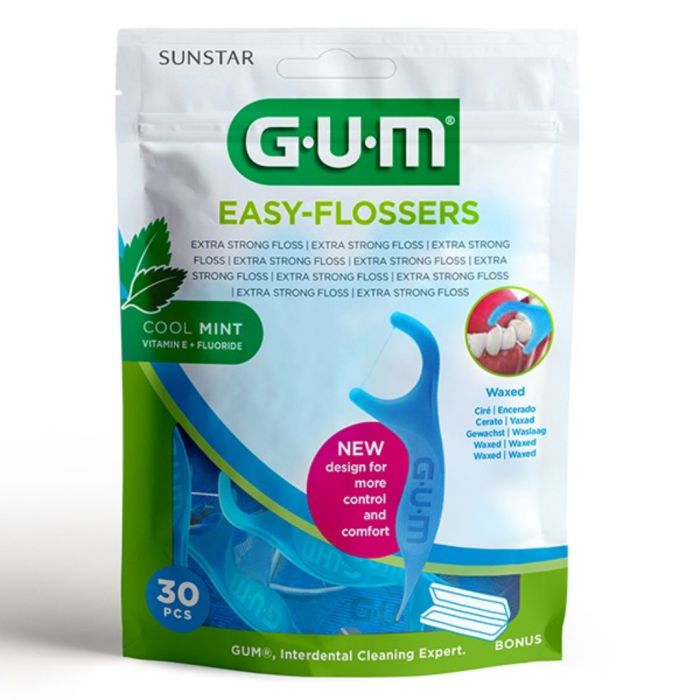 Easy Flossers Menthole Cire20 Cure Dent+fil Pret A L'emploi Ref 890 - GUM