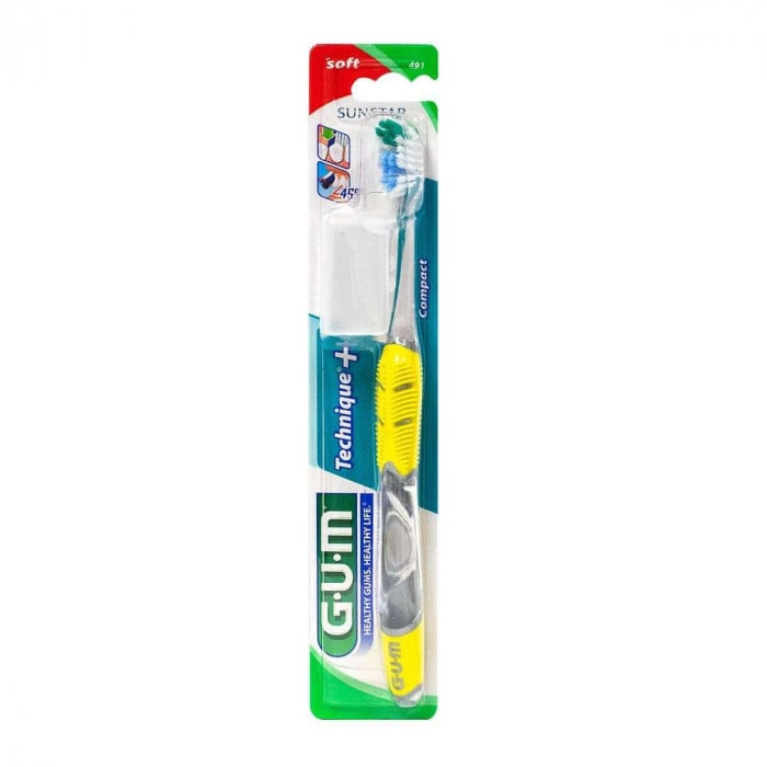 Brosse A Dents Technique Souple Compacte Ref 491 - GUM