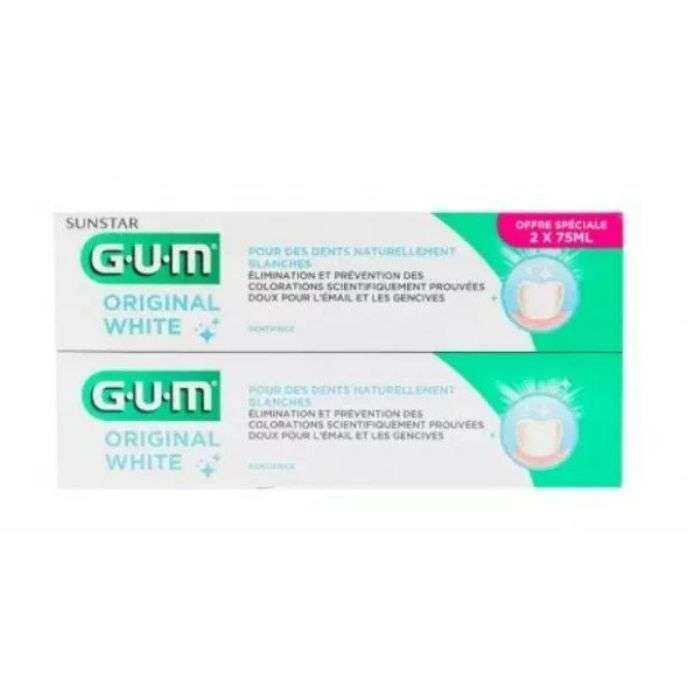 Coffret Original White Lot de 2 Dentifrices - GUM
