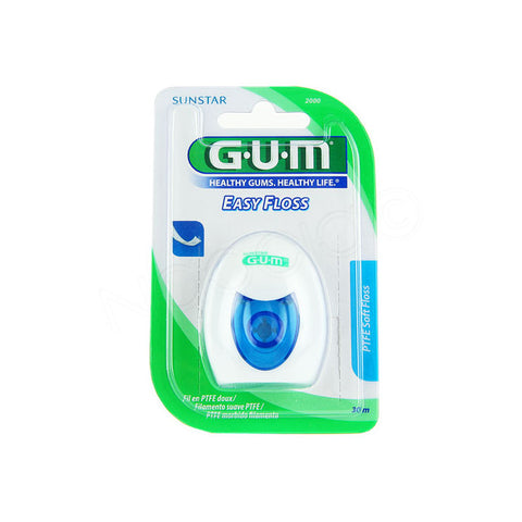 Easy Floss Fil en Ptfe Ultra Resistant Espace Tres Etroits Ref 2000 - GUM