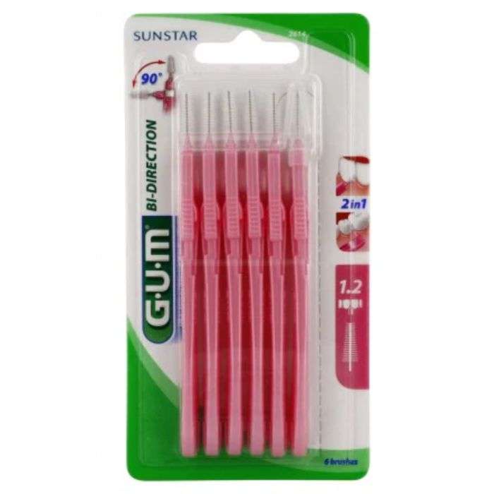 Manche par 6 Unites avec Brosette Fine 1.2 Mm Ref 2614 - GUM