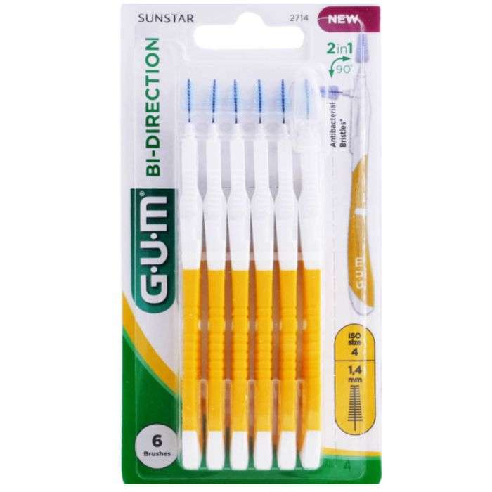 Manche par 6 Unites avec Brosette Super Fine 1.4 Mm Ref 2714 - GUM