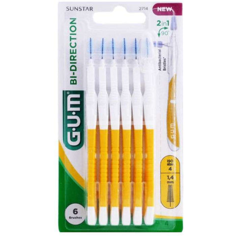 Manche par 6 Unites avec Brosette Super Fine 1.4 Mm Ref 2714 - GUM