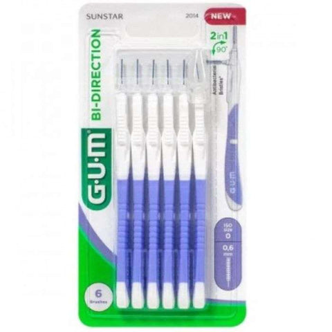 Manche par 6 Unites avec Brossette Mega Micri Fine 0.6 Mm Ref 2014 - GUM