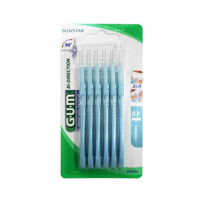 Manche par 6 Unites Abec Brossette Micro Fine 0.9MM Ref 2314 - GUM