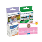 Mini Kit Dermaplast Soft 10 Unites + Protect Plus 20 Unites + Omnipor + Gifrer Boite de 5 Serum Physiologique Offert - HARTMANN