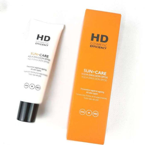 Hd Cosmetics Sun Care Aqua Emulsion SPF 50 -50ml - HD COSMETICS EFFECIENCY
