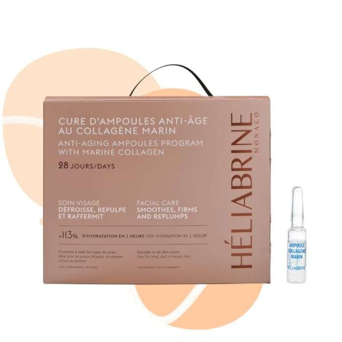 Ampoules au Collagene Marin Cure Anti Age 28 Jours - HELIABRINE
