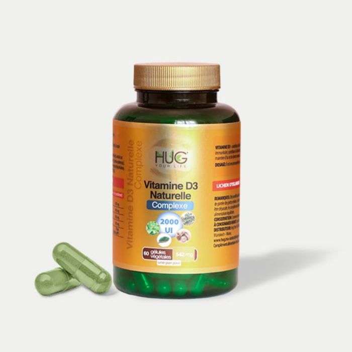 Vitamine D3 Naturelle Complexe 2000UI /60 Gelules - HUG
