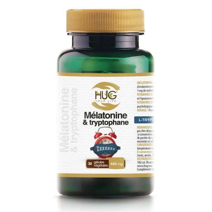Natural Melatonine et Trytophane 30 Gelules - HUG