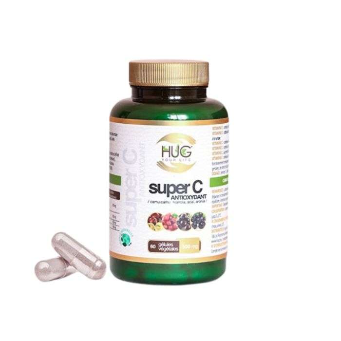 Super C Antioxydant 500 MG 60 Gelules - HUG