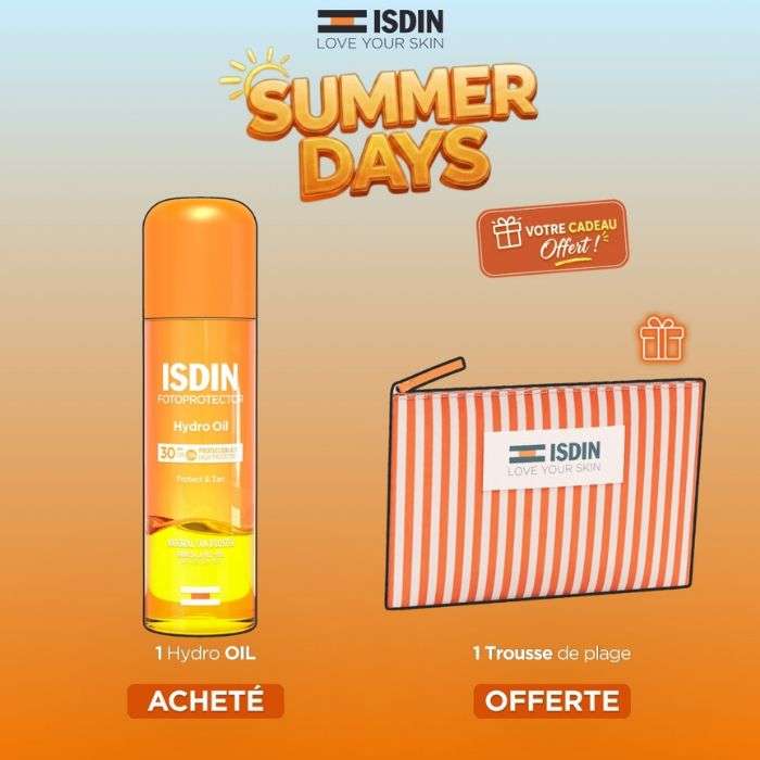 Offre Fotoprotector Hydro Oil SPF 30 200 ML + Trousse Offerte - ISDIN