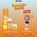 Offre Hydro Oil SPF30 +fusion Water Magic Glow + Stick Invisible +ventilateur Portable Offert - ISDIN