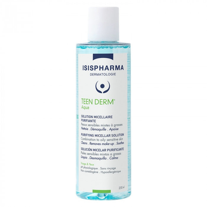 Teen Derm Aqua Solution Micellaire Demaquillante Purifiante 250 ML - ISISPHARMA