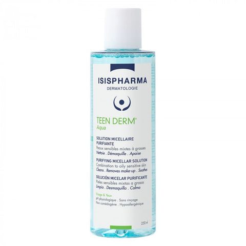 Teen Derm Aqua Solution Micellaire Demaquillante Purifiante 250 ML - ISISPHARMA