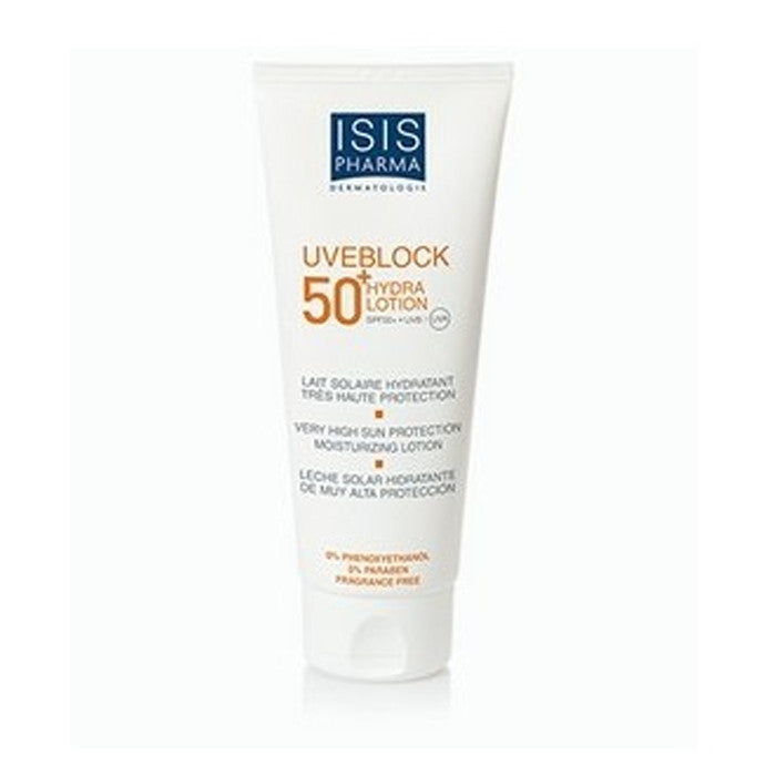 Uveblock 50+HYDRA Lotion Tres Haute Protection Solaire Lotion Hydratante SPF 50+ - ISISPHARMA