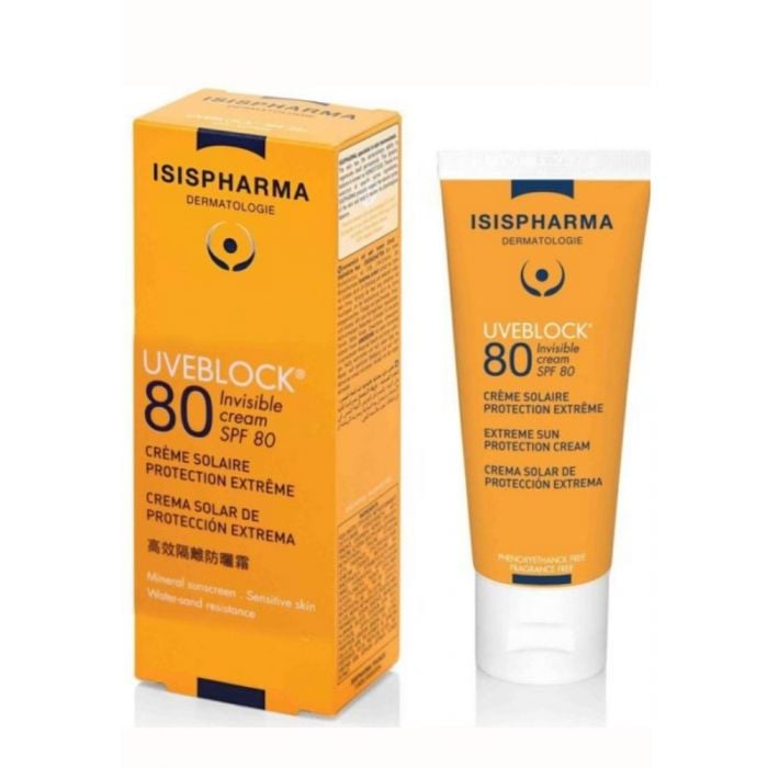Uveblock 80 Creme Invisible 40 ML - ISISPHARMA