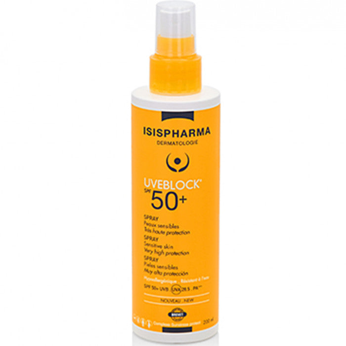 Uveblock Spray Peaux Sensibles SPF 50 - 200 ML - ISISPHARMA
