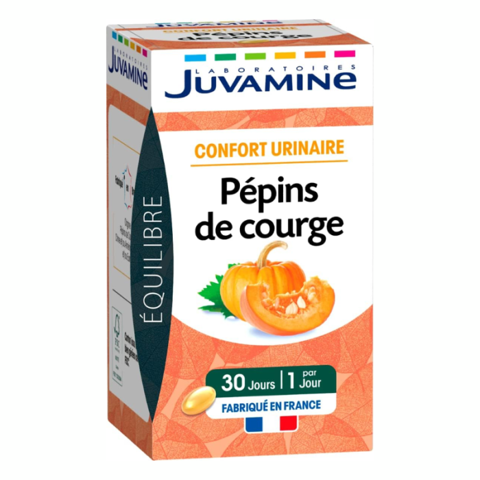 Confort Urinaire Pepins de Courge 30 Capsules - JUVAMINE