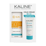 K Sun Pack Creme Hydratante Teinte Naturelle Claire 50 ML + Cold Cream K Aqua 50 ML Offerte - KALINE