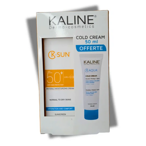 K Sun Creme Invisible SPF 50+ 50 ML et Cold Cream K Aqua 50 ML Offerte - KALINE
