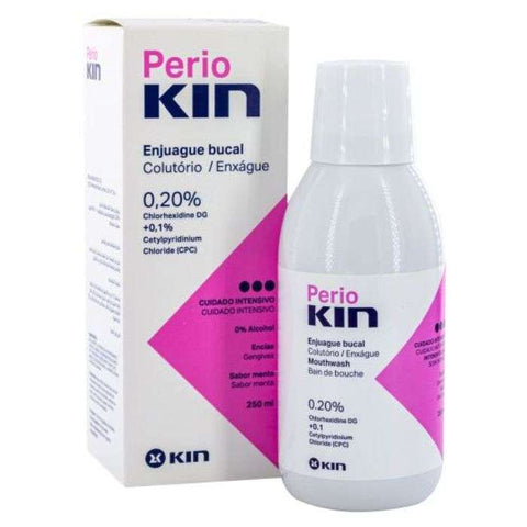 Periokin Bain de Bouche 0.20% Chlorhexidine Dg 0.1% Cetylpuridinium Chloride Gout Meenthe 250 ML - KIN