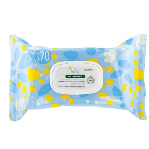 Bebe Lingettes Nettoyantes pour le Change Boite de 70 - KLORANE