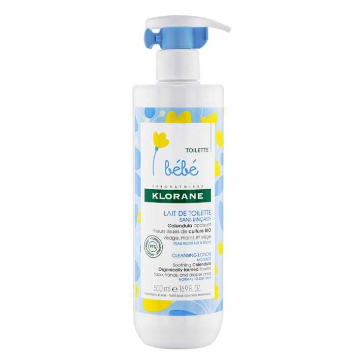 Bebe Lait de Toilette sans Rinçage au Calendula 500 ML - KLORANE