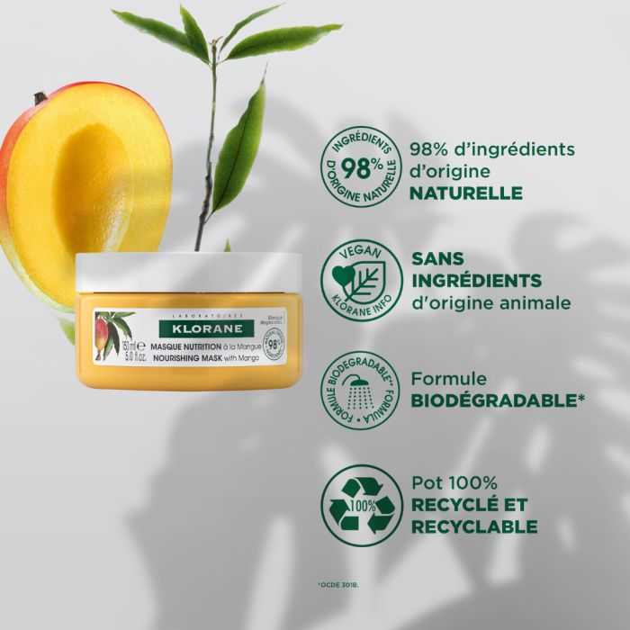 Beurre de Mangue Masque Reparateur Nutrition Intense 150 ML - KLORANE