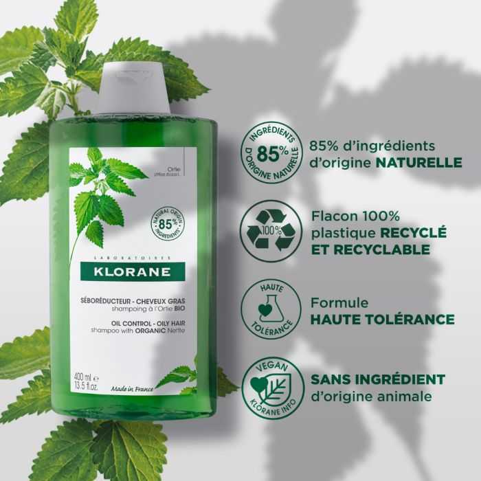 Ortie Shampooing Seboreducteur 400 ML - KLORANE