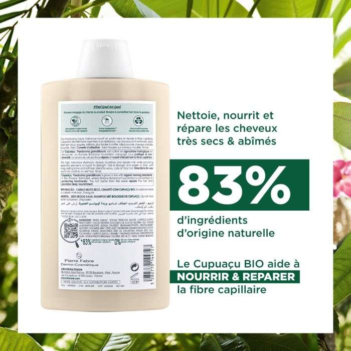 Offre Shampoing au Cupuacu BIO 400ML + Trousse Offerte - KLORANE