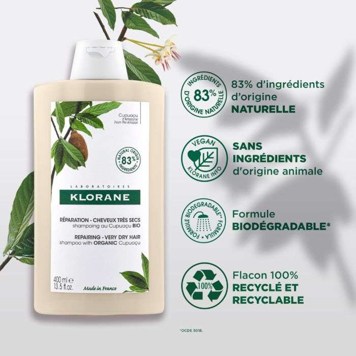 Offre Shampoing au Cupuacu BIO 400ML + Trousse Offerte - KLORANE